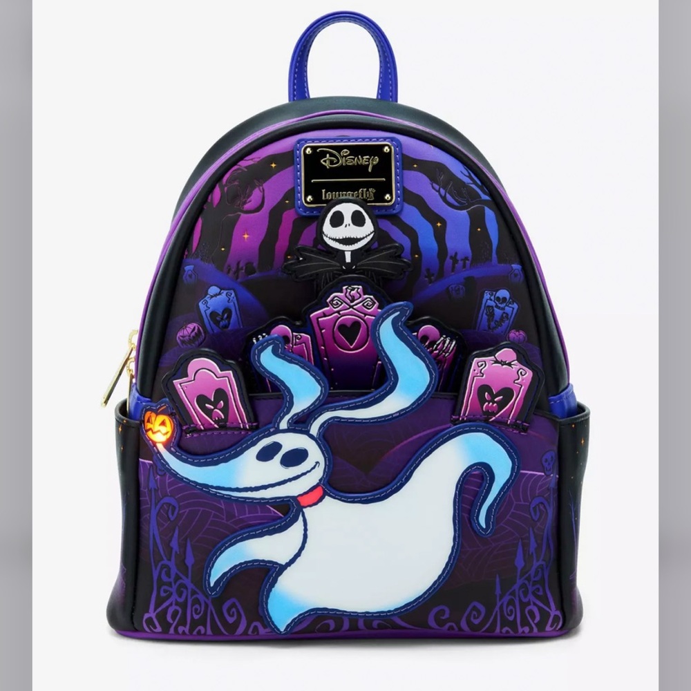 Loungefly Disney The Nightmare Before Christmas Zero Graveyard Mini Backpack - Picture 2 of 9
